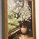 Oil painting of Daisies on the window still life. Pictures. Ирина Димчева. Online shopping on My Livemaster.  Фото №2