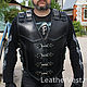 Motorcycle heavy leather vest. Vests. Leather Vest. Online shopping on My Livemaster.  Фото №2