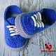 Knitted booties Sneakers Sneakers on a high sole. Babys bootees. Baby Slipper - Hand Made Booties (baby-shoe). Online shopping on My Livemaster.  Фото №2