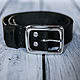 Handmade leather belt with cast stainless steel buckle. Straps. Klens. Online shopping on My Livemaster.  Фото №2