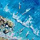 Картина маслом «В бирюзовом море», 40-30 см, Картины, Нижний Новгород,  Фото №1