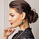 Earrings drops dark green classic 'Emerald tears'. Earrings. Tania Dav (Dragon Porter Russia). Online shopping on My Livemaster.  Фото №2