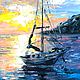 Painting Sailboat, sea, oil painting 20*14 cm. Pictures. Arthelenkey (earthelenkey). Online shopping on My Livemaster.  Фото №2