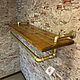 Заказать Настенная полка из водопроводных труб в стиле LOFT, INDUSTRIAL. Furniture_inins мебель из водопроводных труб Спб. Ярмарка Мастеров. . Полки Фото №3