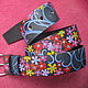 Order FLOWER POWER leather strap. ZERGY. Livemaster. . Straps Фото №3