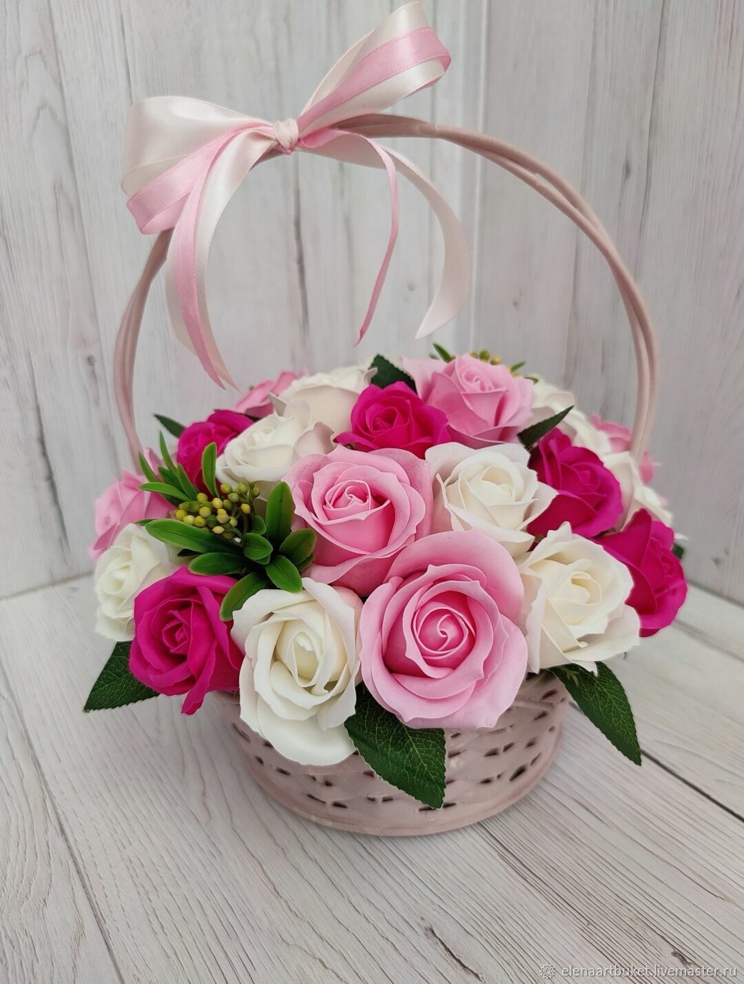 Композиция из мыльных цветов в интернет-магазине на Ярмарке Мастеров ...