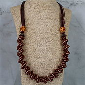 Украшения handmade. Livemaster - original item Necklace with strings of beads and beads 