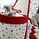 Корзинка для игрушек "Звездочки". Зайка сплюшка. Корзины. Вигвамы, Бомбон одеяла, Бортики. (MasterskayaNYS). Ярмарка Мастеров.  Фото №5