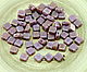 Beads Bohemian 6mm x purple rhombus, Beads, Prague,  Фото №1