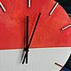 Часы Минимализм. "Марс". Часы классические. Штуки. Интернет-магазин Ярмарка Мастеров.  Фото №2