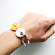 Order Bracelet ' Bee'. Linda (LKdesign). Livemaster. . Hard bracelet Фото №3