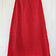 Boho style skirt made of red linen. Skirts. etnoart (etnoart). My Livemaster. Фото №5