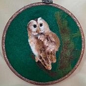 Картины и панно handmade. Livemaster - original item Pictures: OWL. Handmade.