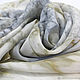 Silk scarf 'color Spray - silver beige' batik. Shawls1. studiya. Online shopping on My Livemaster.  Фото №2