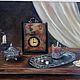 Oil painting 'Tea with lemon'( oil 18/24), Pictures, Moscow,  Фото №1
