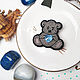 Brooch made of beads Teddy Bear with a heart, brooch bear. Brooches. Zveva. My Livemaster. Фото №5