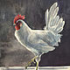 Copy of The picture with the rooster, the rooster, new year 2017, watercolor p, Pictures, Podolsk,  Фото №1