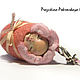 Miniature baby doll in pink from the cocoon of the silkworm. Miniature figurines. Prazukina_Dream. My Livemaster. Фото №5