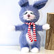 Order Soft toys:Rabbit Golubchik Crocheted toy. The most beautiful toys. Livemaster. . Stuffed Toys Фото №3