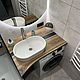 Столешница из массива дерева в ванную, Мебель для ванной, Краснодар,  Фото №1