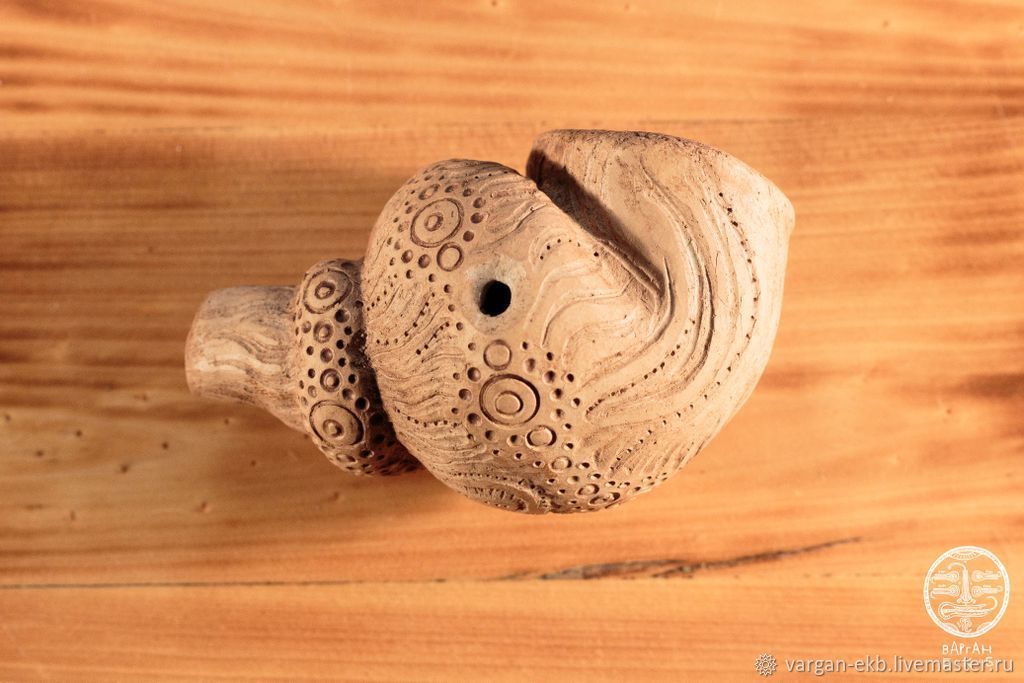 Ceramic ocarina 'Song of the Sea' (G Major), Jew\'s Harp, Ekaterinburg,  Фото №1
