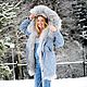 "СИНИЙ ДЫМ". Куртки. BOHO-PARKA. Интернет-магазин Ярмарка Мастеров.  Фото №2
