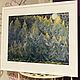 Oil pastel painting forest by moonlight 'In silver' 297h420 mm. Pictures. Larisa Shemyakina Chuvstvo pozitiva (chuvstvo-pozitiva). Ярмарка Мастеров.  Фото №6