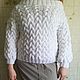Women's handmade sweater with braids. Sweaters. imknitwear. My Livemaster. Фото №5