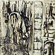 Original  unique abstract black and white painting City requiem. Pictures. Art Gallery by Natlya Zhdanova. My Livemaster. Фото №5