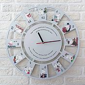 Для дома и интерьера handmade. Livemaster - original item Wall Clock Moomin Trolls Clock for Children`s Gift. Handmade.
