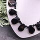 Massive necklace amulet made of natural stone black agate. Beads2. naturalkavni. My Livemaster. Фото №6