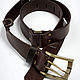 Leather belt brown copper, Straps, Pushkino,  Фото №1