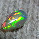 Яркий Эфиопский опал "Махаон" 2 ct (12,5*6,9*5,9 мм). Кабошоны. Сокрытое в Листве. Интернет-магазин Ярмарка Мастеров.  Фото №2