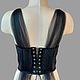  Black Swan bustier, corset with cut-off cups. Corsets. silk fairy tale. My Livemaster. Фото №5