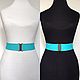 Belt-elastic TURQUOISE, the color is made specially, any color of the belt to order. Belt. elastic belt. My Livemaster. Фото №5