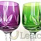 Stemware colored crystal. Vintage glasses. Lesica. Online shopping on My Livemaster.  Фото №2