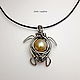 Baroque sea turtle pearl pendant. Pendants. Leybina Julia (Julia Lizard). My Livemaster. Фото №4