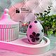 Свеча «Каменное» яйцо с цветочками. Свечи. KORA CANDLES. Ярмарка Мастеров.  Фото №5