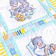Одеяло для новорожденных МИШКИ, одеяло лоскутное. Покрывала. NaturalBabySoft. Ярмарка Мастеров.  Фото №4