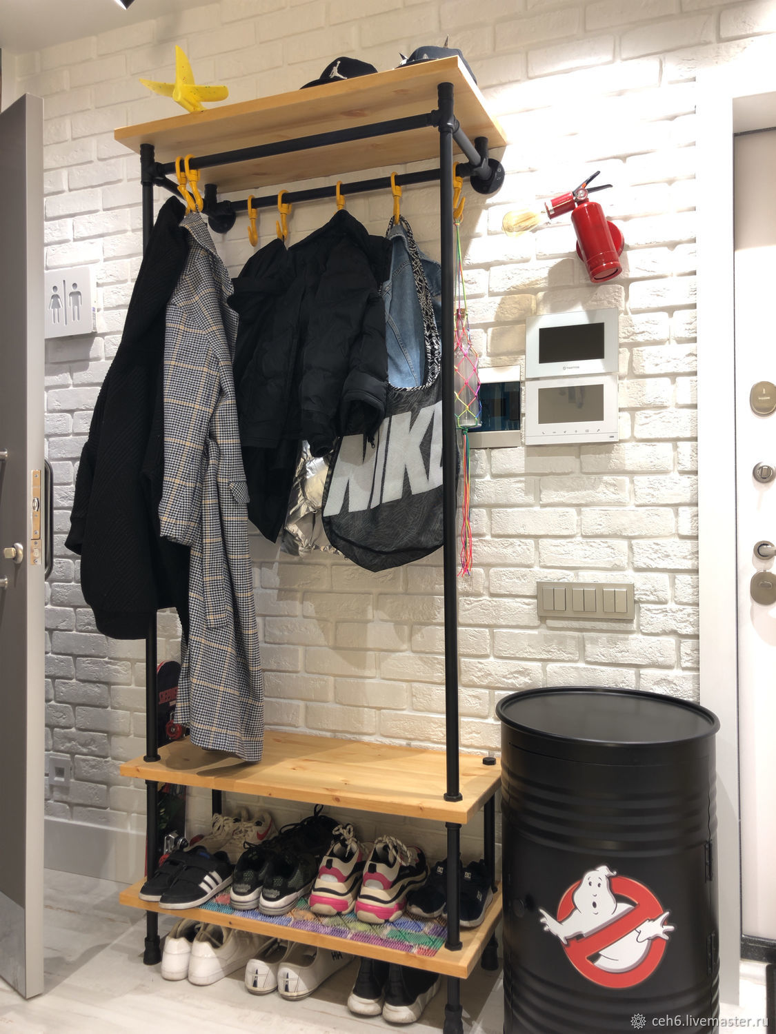 Вешалки: Вешалка лофт в прихожую №5 в интернет-магазине Ярмарка ...