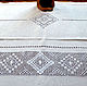 Holiday large tablecloth, linen, white embroidery. Tablecloths. EmbroideryINNAI. My Livemaster. Фото №5