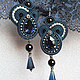 Earrings 'the Color of night'. Earrings. Anneta Valious design. Online shopping on My Livemaster.  Фото №2