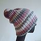 Knitted hat with Welt turned 'multicolora'. Caps. Orlova A. My Livemaster. Фото №4