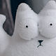 Кот Саймона без присосок, белый. Мягкие игрушки. AVELVI-DESIGN. Интернет-магазин Ярмарка Мастеров.  Фото №2