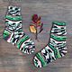 Socks Green Chameleon knitted Woolen men's coloring Camouflage. Socks. knitsockswool. Online shopping on My Livemaster.  Фото №2