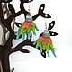 Заказать Серьги вязаные "Parrot wings". Bijutoys. Ярмарка Мастеров. . Серьги классические Фото №3