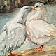 Cooing doves, oil painting on canvas, lovers, love. Pictures. myfoxyart (MyFoxyArt). My Livemaster. Фото №4
