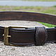 Order Men's leather belt 'The Bull». CRAZY RHYTHM bags (TP handmade). Livemaster. . Straps Фото №3