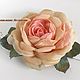Order FABRIC FLOWERS. Chiffon rose - brooch ' Panchita'. fioridellavita. Livemaster. . Brooches Фото №3