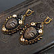 Earrings 'ethnic' beads embroidery. Earrings. Jewelry and accessories by IRIS. My Livemaster. Фото №4